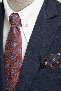 Bộ Suit Xám Đậm Kẻ Ô Classic Fit TGS368